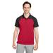 Team 365 TT21C Men's Command Snag-Protection Colorblock Polo Shirt in Sport Red/Black size XL | Polyester