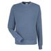 J America 8731JA Men's Pigment Dyed Fleece Sweatshirt in Denim size Medium | Cotton/Polyester Blend