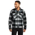 Russell Outdoors RU550 Basin Jacket in Deep Black Plaid size XS | Polyester