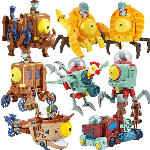 Montage Pflanzen vs Zombies Verformung Zombie BOSS Roboter Puppe PVZ Pädagogisches Spielzeug Kinder