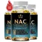 3X NAC Glutathione Capsules Vitamin B6 Vitamin B12 Selenium for Women and Men Beauty Health Free