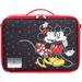 Vanity Mickey And Minnie Makeup Organizer Bag With Adjustable Dividers Handheld Cosmetic Bag With Badge Holder Cosmetic Shoulder Travel Bag With Detachable Strap