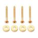 4pcs Electric Guitar Neck Joint Bushings and Bolts for Guitar Bass Neck Plate GV03 (Golden)