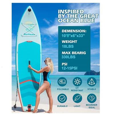 Surfware 118 in. L Outdoor Premium Inflatable Stand Up Paddle Board with Full SUP Accessories