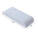 pen box 1PC Under Desk Adhesive Pen Box Mini Invisible Sticking Drawer Type Stationary Container Sundries Organizer (Grey)