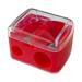 Manual Pencil Sharpener for School Office Home Pencil Sharpeners for Kids with Lid Colored Compact Dual Holes Portable Handheld Plastic Pencil Sharpener for Adults Students Class Home Office