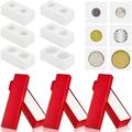 303 Coin Collecting Supplies 3 2 X 2 Inch Coin Storage Boxes For Coin Collectors 300 Cardboard Coin Assortment Coin Holder Coin Box Coin Collecting Supplies (Red)