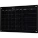 Magnetic Glass Dry Erase Board Set (3 X 2 Calendar Black) For Wall - Monthly Planner