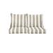 Mozaic Humble + Haute Tan and White Stripe Indoor/Outdoor Deep Seating Loveseat Pillow and Cushion Set 22.5 x 22.5 x 5 - Nico Coconut