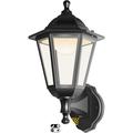 Dusk To Outdoor Wall Lantern Sensor Exterior Porch Light Fixtures Waterproof Anti-Rust Wall Sconce Light Fixture Wall Mount Matte Black LED Wall Lamp For Hose Porch Doorway