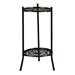 Two-Layer Elegant Metal Plant Stand Shelf Potted Plant Holder Modern Plant Pot Stands for Indoor Outdoor Decor B