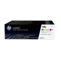 HP 128A pack de 3 toners LaserJet cyan/magenta/jaune authentiques