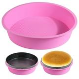 Fymlhomi Cheesecake Pan Protector for 9 9.5 Inch Round Springform Pan Silicone Cheesecake Water Bath Pan Preventing Water from Entering the Spring Form Pans Springform Pans Accessories