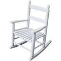 K079WT White Childâ€™S Wooden Rocking Chair/Porch Rocker Indoor Or Outdoor Suitable For 37 Years Old