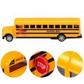 kids school bus toy 1Pc School Bus Model Toy Alloy Pull Back Model Bus Toy Kids Car Toy (Large 1:24)