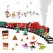 Danolapsi Train Set Toy Christmas Train Set W/ Smoke Lights Sounds Railway- Festive Holiday Decoration and Gift for Age 3 4 5 6 + Kids