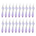 Chandelier Prisms Pendant 1 Package of DIY Beautiful Crystal Chandelier Glass Crystal Pendants Beads Prisms Pendants(Purple)