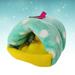 pet bed house Winter Pet Sleep Bed Warm Cotton Pet House Bed Pet Supplies for Hamster (Green)