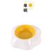 HOMEMAXS Plastic Pet Food Bowl Egg Shaped Pet Cat Dog Bowl Animal Practical Food Water Bowl