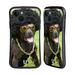 Head Case Designs Funny Animals Dog In Funny Costume Hybrid Case Compatible with Apple iPhone 15