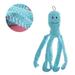 pet dog squeaky toy Pet Dog Squeaky Toy Funny Pet Plush Octopus Toy Durable Pet Interactive Supplies Pet Molars Tool (Blue)