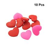 silicone tennis racket dampeners 10 Pcs Tennis Racket Vibration Dampeners Heart Shape Tennis Racquet Absorbers Tennis Racket Strings Dampers for Players (Red and Pink)