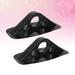 paddle bracket 2 Pcs PVC Paddle Bracket Paddle Fixed Frame Awning Sun Shade Mount Bases Kayaking Accessories for Speedboat Inflatable Boat Rubber Boat (Black)