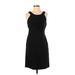 Postmark from Anthropologie Cocktail Dress - Sheath Scoop Neck Sleeveless: Black Solid Dresses - Women's Size 2