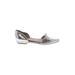 Steve Madden Flats: Silver Solid Shoes - Women's Size 8 - Pointed Toe