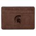 Men's Fossil Brown Michigan State Spartans Steven Card Case