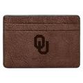 Men's Fossil Brown Oklahoma Sooners Steven Card Case