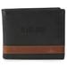 Men's Fossil Black Harvard Crimson Quinn Flip ID Bifold Wallet