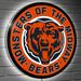 Chicago Bears 23" LED Slogan Round Wall Sign