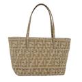 FENDI Zucca Canvas Star Tote Bag Gold Tone Auth yk7700B