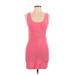 Sparkle & Fade Casual Dress: Pink Dresses - Women's Size Large