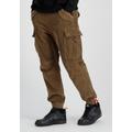 Cargohose ALPHA INDUSTRIES "ALPHA Men - Cargo Pants Airman Cord" Gr. M, Normalgrößen, beige (sand) Herren Hosen Cargohosen