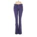 Eileen Fisher Jeans - Low Rise Boot Cut Boyfriend: Purple Bottoms - Women's Size 4 - Purple Wash