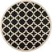 Black/White 94 x 0.25 in Area Rug - Winston Porter Herefordshire Geometric Black/Beige Area Rug, Polypropylene | 94 W x 0.25 D in | Wayfair