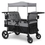 Jeep Wrangler Deluxe 4 Seater Stroller Wagon by Delta Children in Gray | 51.8 H x 24.4 W x 45.5 D in | Wayfair 60008-2363