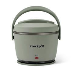Crock-pot Crockpot 20oz. Lunch Crock Food Warmer Plastic/Metal in Green | 13.5 H x 6.93 W x 13.58 D in | Wayfair 2178529