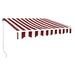 Arlmont & Co. Sparta MCombo Manual Retractable Patio Door Window Awning Sunshade Shelter Outdoor Canopy Wood in Red | 156" W x 96" D | Wayfair
