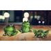 Trinx Demush 3-PC Evil Frog Set 2"W Animal Figurine Unique Gifts Resin in Gray/Green | 2.5 H x 2 W x 1.75 D in | Wayfair