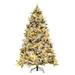 The Holiday Aisle® Lighted Artificial Christmas Tree, Metal in Green/White | 22 D in | Wayfair BA57DBA07C454BBDBD3D48440FB1BC53