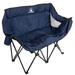 wakeman Folding Loveseat Camping Chair Metal in Blue | 10.7 H x 11.8 W x 40 D in | Wayfair 75-CMP1110