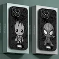 Marvel-Coque souple SpidSuffolk en TPU pour Honor X7 X6 4G 20 70 90 Lite X8a 4G Magic4