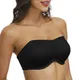 YBCG-Soutien-gorge Push Up sans bretelles transparentes lingerie convertible rembourré sexy