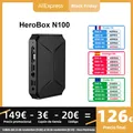 CHUWI-Herobox Mini PC Windows 11 Intel 12e N100 Façades Core 8 Go LPDDR5 256G SSD WiFi 6