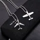 Noter-Collier d'avion carillon pour homme collier long pendentif Hip Hop Rock accessoires