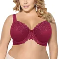 Soutien-gorge à armature fine pour femme sous-vêtements gris grande taille haut 36 38 40 42 44 46