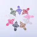 Breloques en laiton fleur pour bricolage pendentif d'oreille tournant bijoux boucles d'oreilles